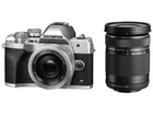 Olympus OM-D E-M10 Mark IV Mirrorless Camera w/14-42mmEZ & 40-150mmR Fast Ship!!