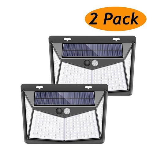Waterproof 208 LED Solar Lamp Outdoor Garden Yard PIR Motion Sensor Wall Light - Picture 14 of 16