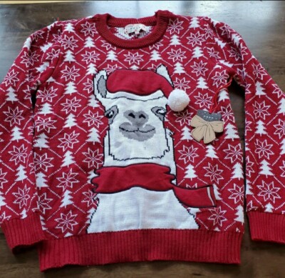 Llama Ugly Christmas Sweater Target Mens Poof Llama Ugly Christmas