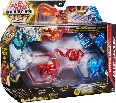 Bakugan Legends Collection Pack (Cycloid, Arcleon, Nillious, Hydorous