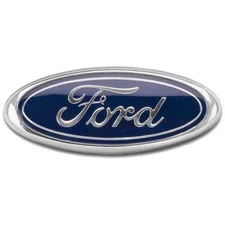 For FORD BLUE & CHROME 2005-2014 F150 FRONT GRILLE/ TAILGATE 7 inch Oval Emblem 