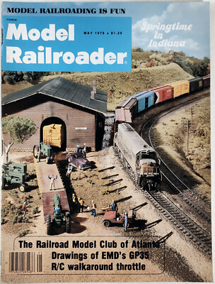 MODEL RAILROADER MAGAZINE (May 1978) Electro-Motive's GP35, Trolley Work Train