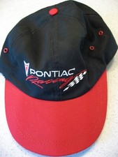 Vintage Nascar - Pontiac Racing Baseball Cap Hat - Hook and Loop Adjustment