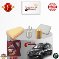 Inspektionskit Filter + ÖL F. Skoda Roomster 1.2 12V 51KW 69CV Von 2007->