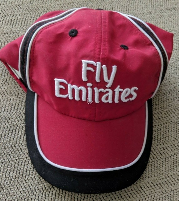 Fly Emirates, Red Cap/Hat, Adjustable, New w/o Tags, Dubai United Arab