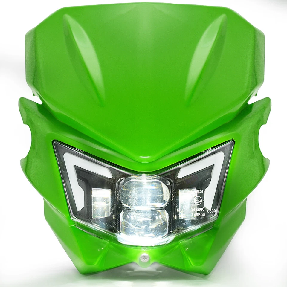 LED 车头灯适用于 KLX250 KLX450 KX65 KX85 KX125 KX250 KXF250 KXF450 KLX200 — 第 4/4 张图片