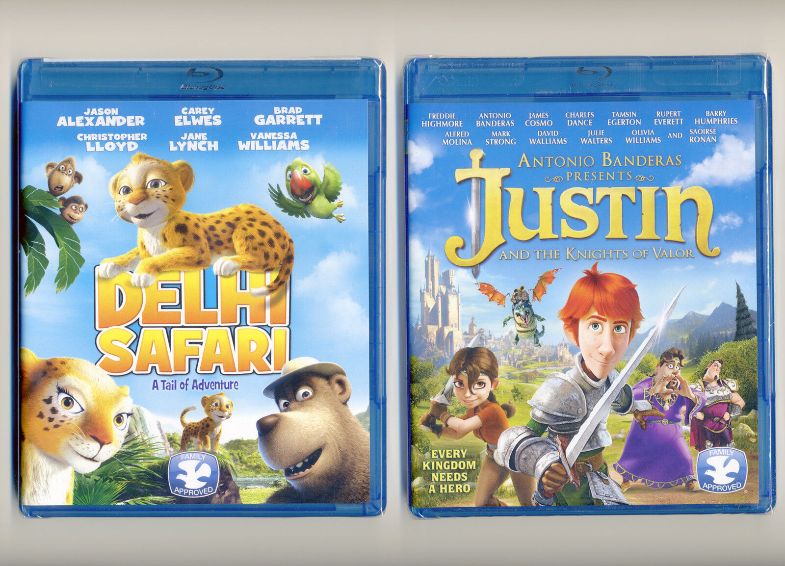 Delhi Safari & Justin, 2 animated PG family Dove movies, new Blu-rays &  DVDs lot 796019826013 | eBay