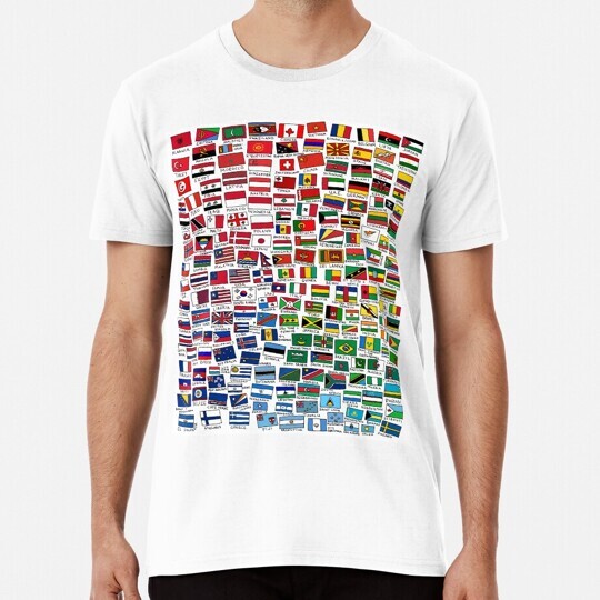 World Flags S to 5XL Made in the USA T-Shirt