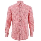 Men's Loud Shirt REGULAR FIT Croissants Red Retro Psychedelic Fancy