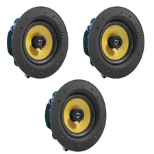 3 Pack - TDX 6.5" 2-Way Ceiling Wall Home Theater Speaker Flush Mount White New