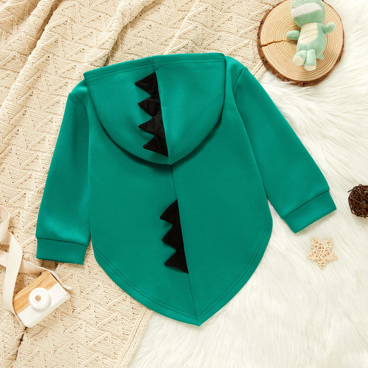 Toddler dinosaur hot sale hoodie with spikes
