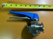 Fit Tube OD*Ferrule OD 51x64mm Tri Clamp 1.5"  Sanitary Butterfly Valve