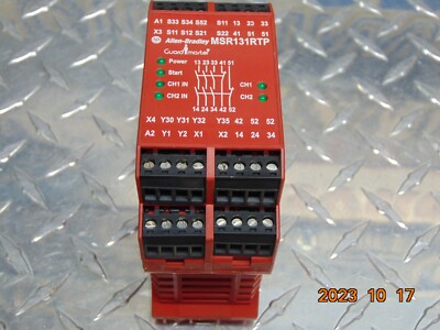 (1) ALLEN BRADLEY 440R-C23139 SER B GUARD MASTER SAFETY RELAY MSR131RTP