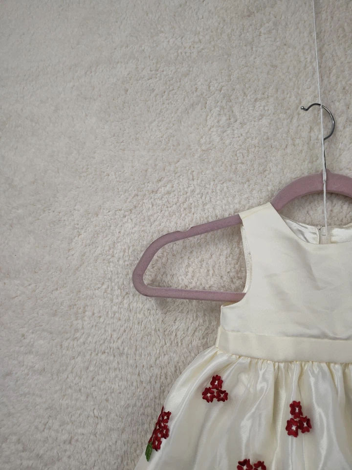 Vestido Princesa Americana Niñas 18M Crema Estampado Floral 100% Poliéster Sin Mangas Foto 2 de 4