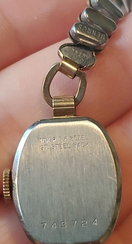 Vintage Benrus Model 10K RGP Bezel Speidel Stretch Band Not Running♡♡ - Picture 2 of 4