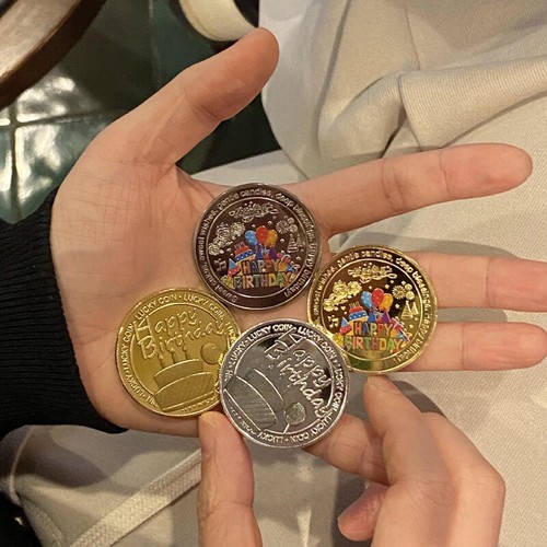 1pc Collection Coin Lucky Happy Birthday Gedenkmünzen Geburtstagsgeschenk _cn - Bild 7 von 14