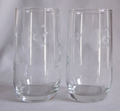 Two 11 Oz Tumblers Glasses Princess House Crystal Heritage 5" | eBay