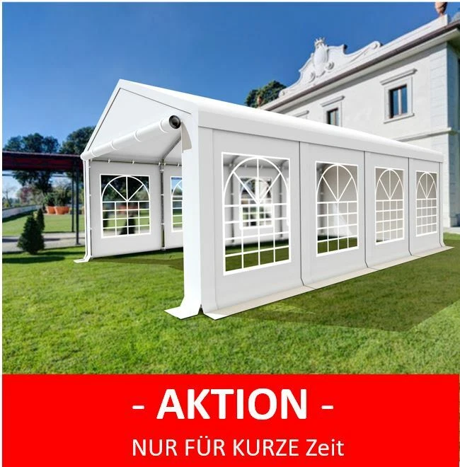 XXL 3x6m 4x6m 4x8m 5x8m 5x10 Partyzelt Gartenzelt mit Fenstern Bierzelt Festzelt - Bild 2 von 4
