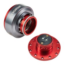 Red Steering Wheel Quick Release Hub Adapter Snap Off Boss Kit Universal New