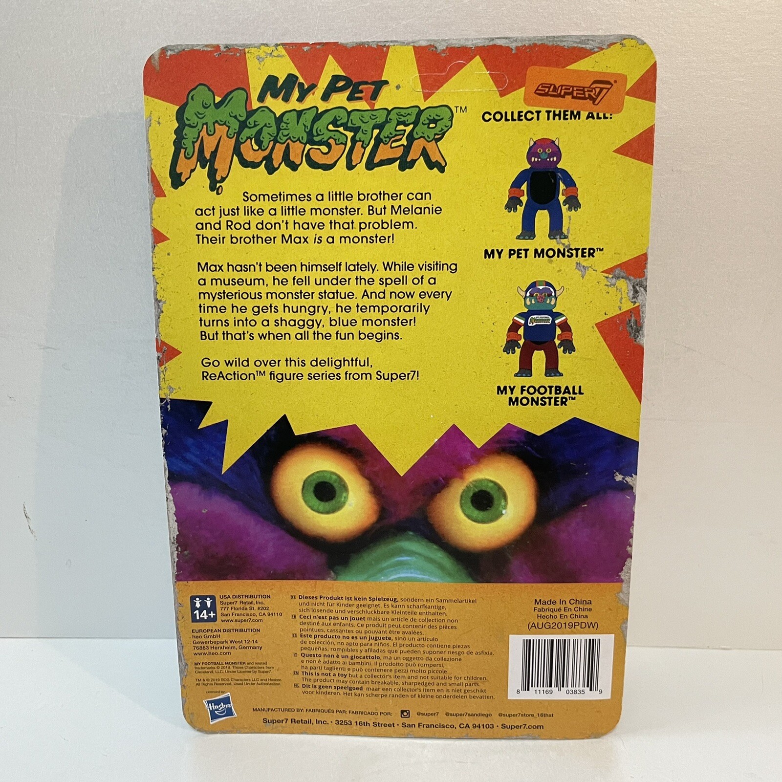 My Football Monster Super7 ReAction Action Figure Hasbro eBay