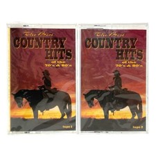 The Best Country Hits 70's  80's 2 Cassette Set Lot New Sealed Johnny Cash