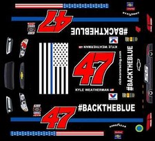  47 BACKTHEBLUE CHEVY Rick Ware Racing 1/64th Scale Waterslide Decals
