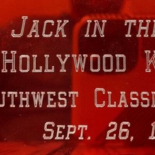1992 Jack In The Box Hollywood Knights Southwest Classic Cruisers Texas Plaque