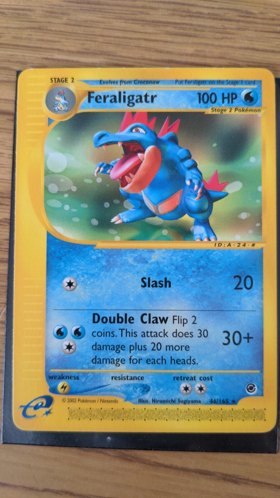Feraligatr 2002 Pokémon Expedition 46/165 Regular Rare Near Mint NM TCG Ungraded
