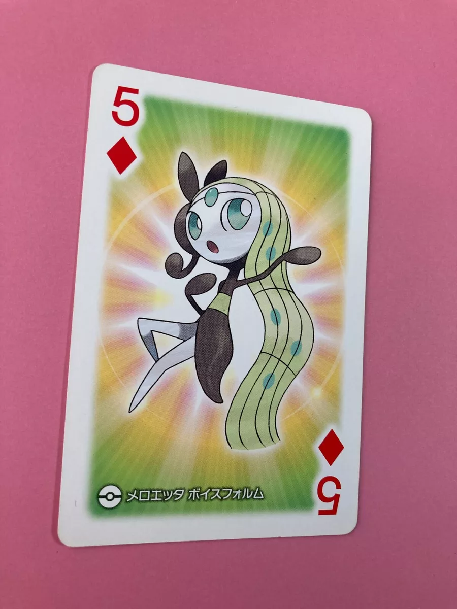 Meloetta pokemon Playing Poker Card pokeball Nintendo Japanese Very Rare