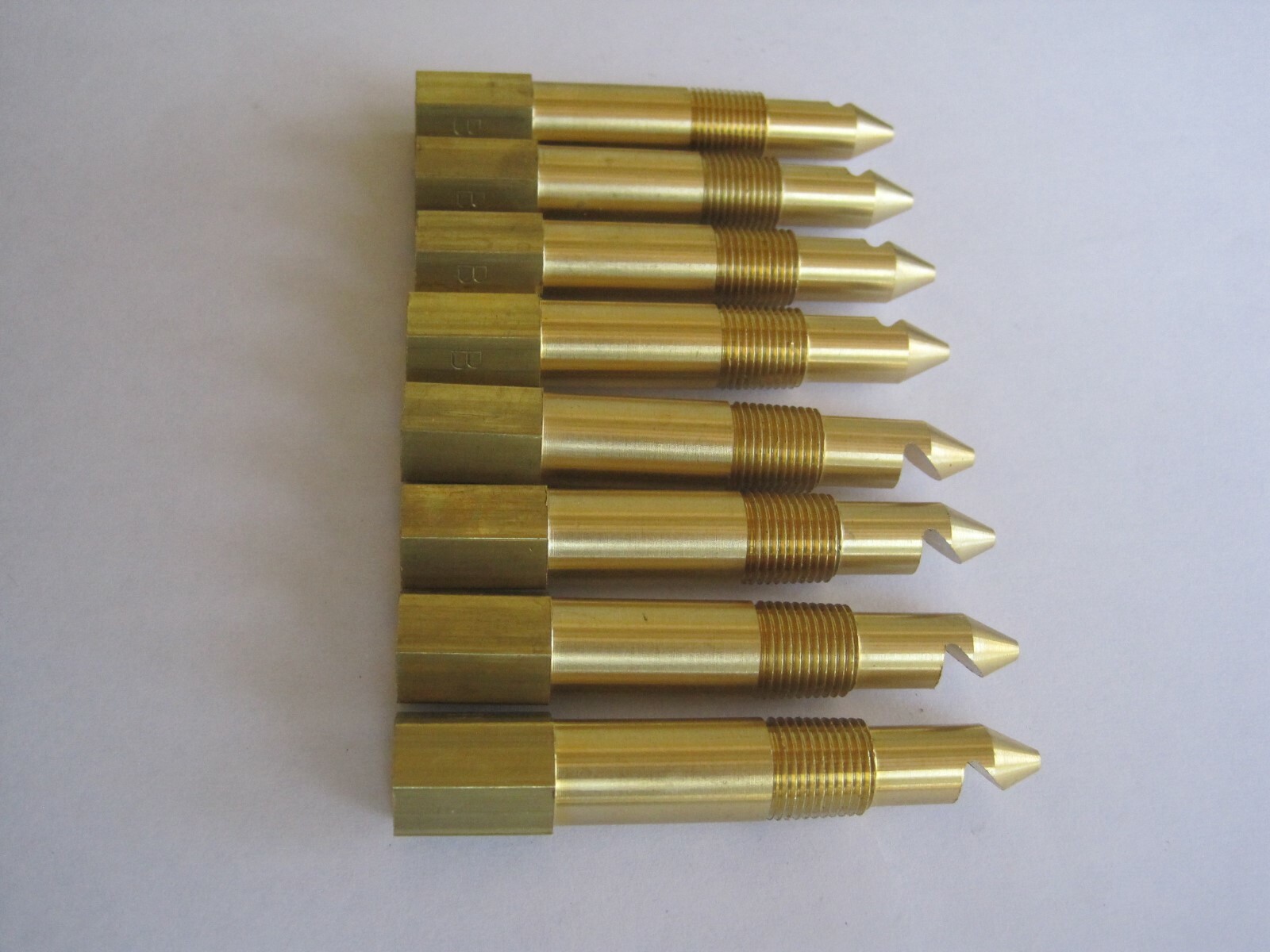 8pc Brass Port Nozzle Bodies Long Blower Enderle dragster funny car