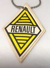 Vintage Renault French Auto Car Manufacturer Automotive Keychain Key Ring Chain
