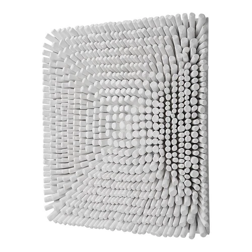 Uttermost Portside Contemporary Beech Wood and Fir Wall Panel in Matte White - Picture 1 of 8