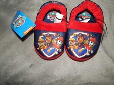 NWT PAW PATROL Chase Marshall SLIPPERS sz. 5-6 toddler