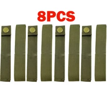 8pcs 6" MOD MOLLE PALS Modular Web Gear Replacement Tie Straps Green
