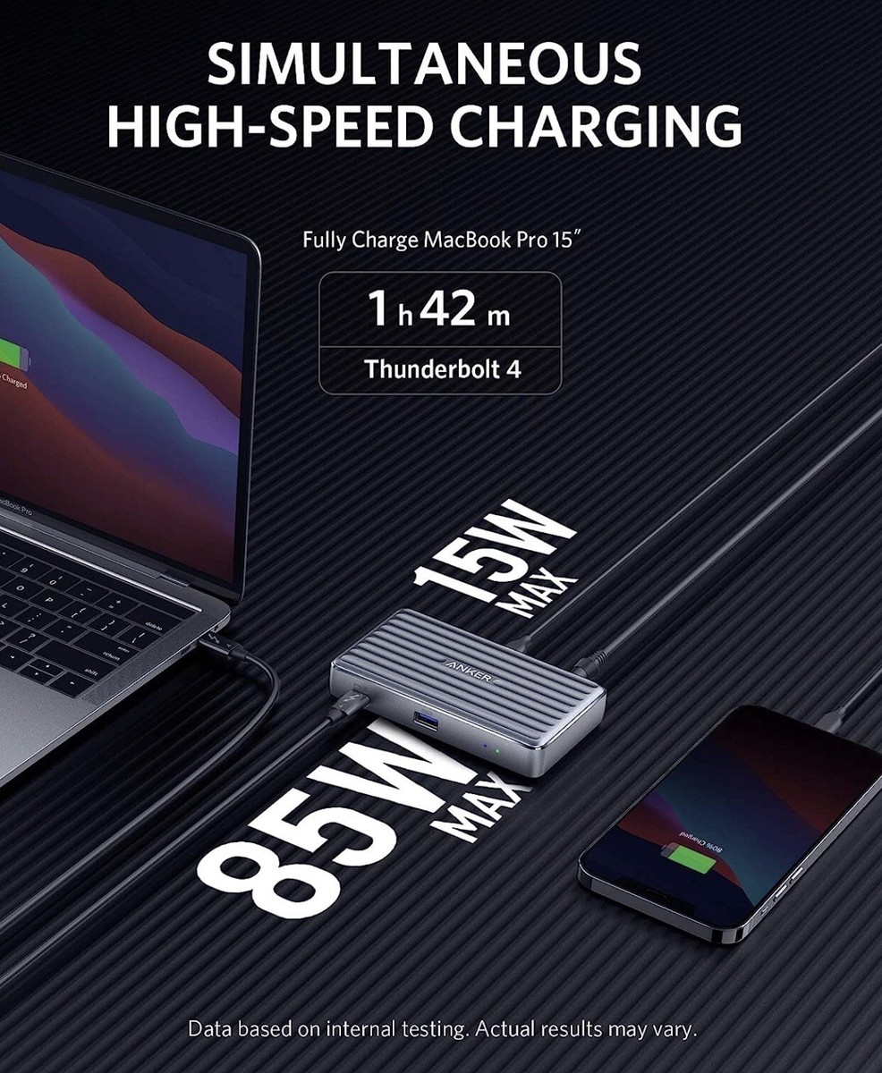 Anker PowerExpand 5-in-1 Thunderbolt 4 Mini Dock, Max 85W Charging