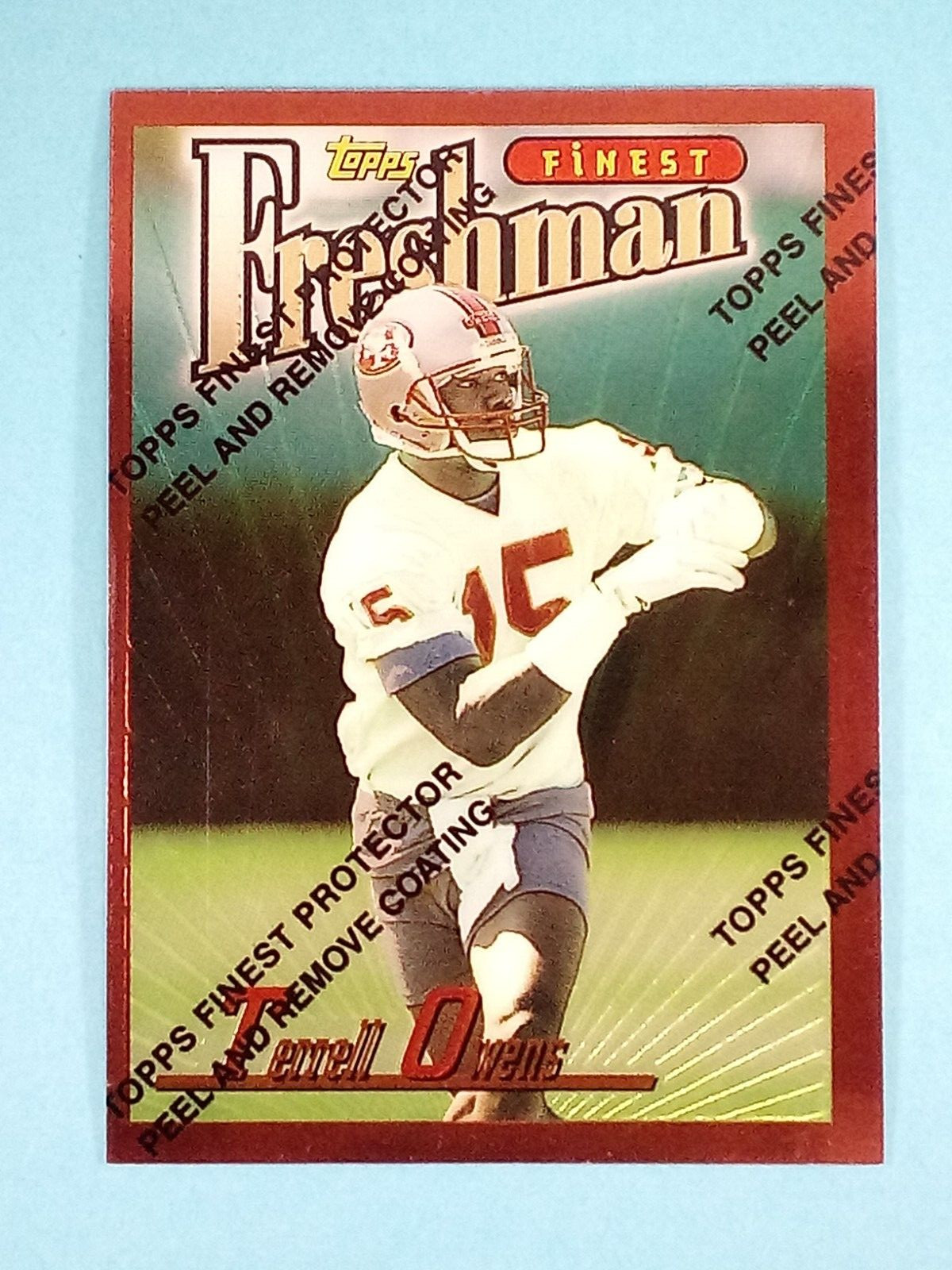 1996 Topps Finest Freshman RC Terrell Owens San Francisco 49ers #338 🏈