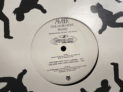 AMBER ONE MORE NIGHT REMIXES 12'' 1997 Tommy Boy TB430 EURO-HOUSE DJ PROMO