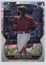 2023 Bowman Chrome Prospects Atomic Refractor Ruben Santana #BCP-42 1k9t