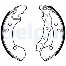 Bremsbackensatz hinten für Renault Clio 3 BR0/1 SB KR0/1 Modus-Grand | 24503468