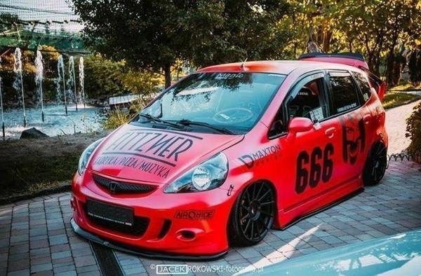 Maxton Design Heckspoiler Lippe Passend FüR Honda Jazz MK1 Schwarz Hochglanz-image