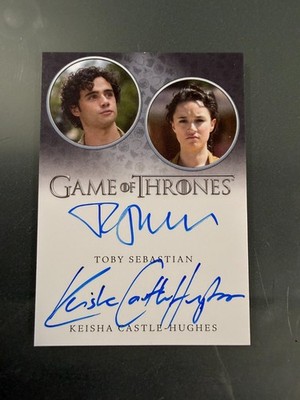 Toby Sebastian and Keisha Castle Hughes 2025 Rittenhouse Game of Thrones Card