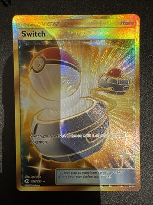 Pokémon TCG Switch 160/149 Gold Secret Rare Sonne und Mond