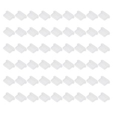 0.6 Inch USB Type A Dust Plug, 60 Pcs Anti Dust Plug Cover Female End, Clear