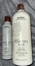 Aveda Rosemary Mint weightless conditioner 33.8oz  75 Full 8.5oz Mint Shampoo