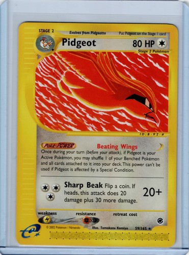 LP - 2002 Pokemon Expedition Pidgeot (59) Non-holo #059/165