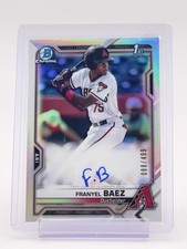 FRANYEL BAEZ 2021 BOWMAN CHROME REFRACTOR 1ST ROOKIE AUTO /499 Q5451