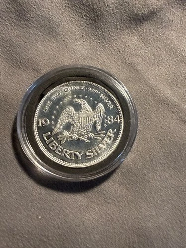 1984 A-mark Liberty Silver Liberty Bell .999 Fine Silver Round