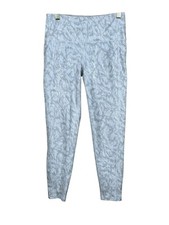 DSG  Gray Marbled Shimmer High Rise Flared Leg Yoga Pants  Women  s Size S