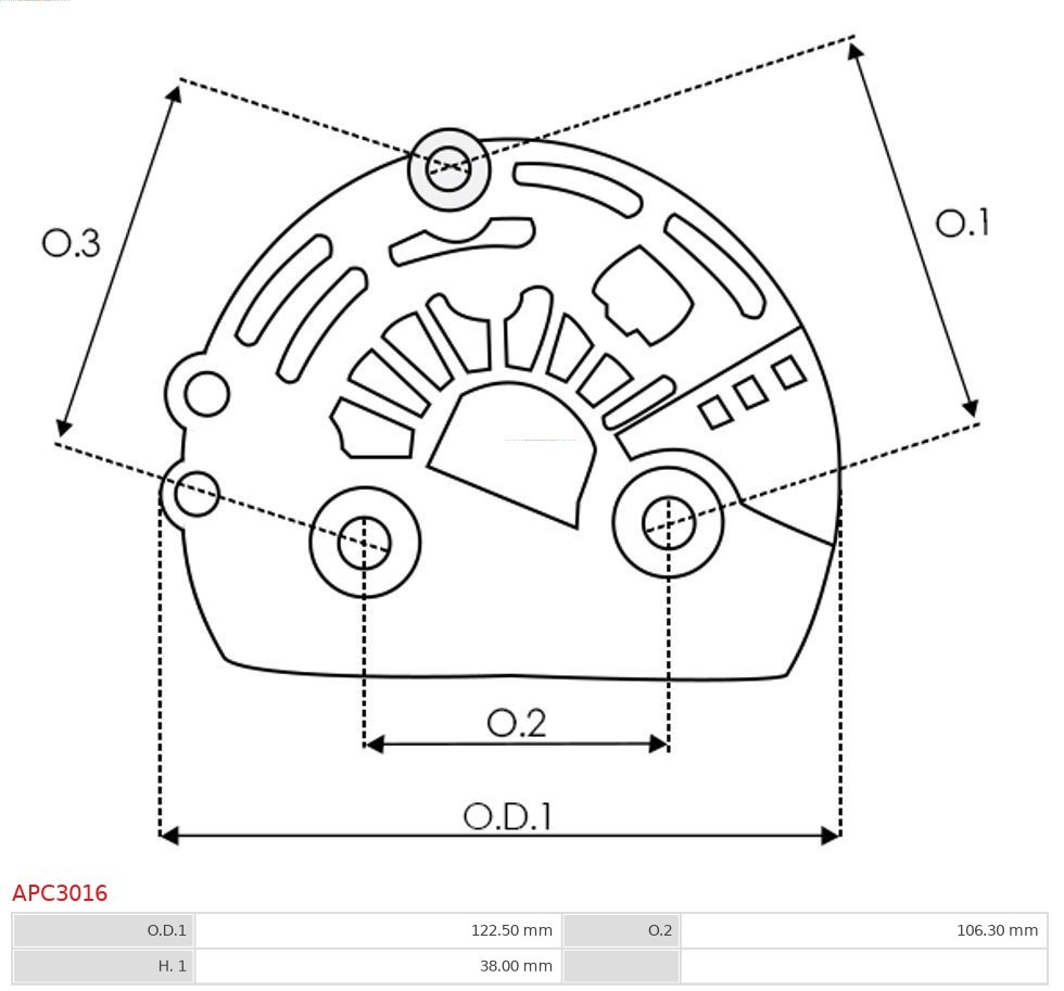 Fits AS ROZRUSZNIKI I ALTERNATORY APC3016 PLASTIC ALTERNATOR COVER   ⭐UK Stock⭐