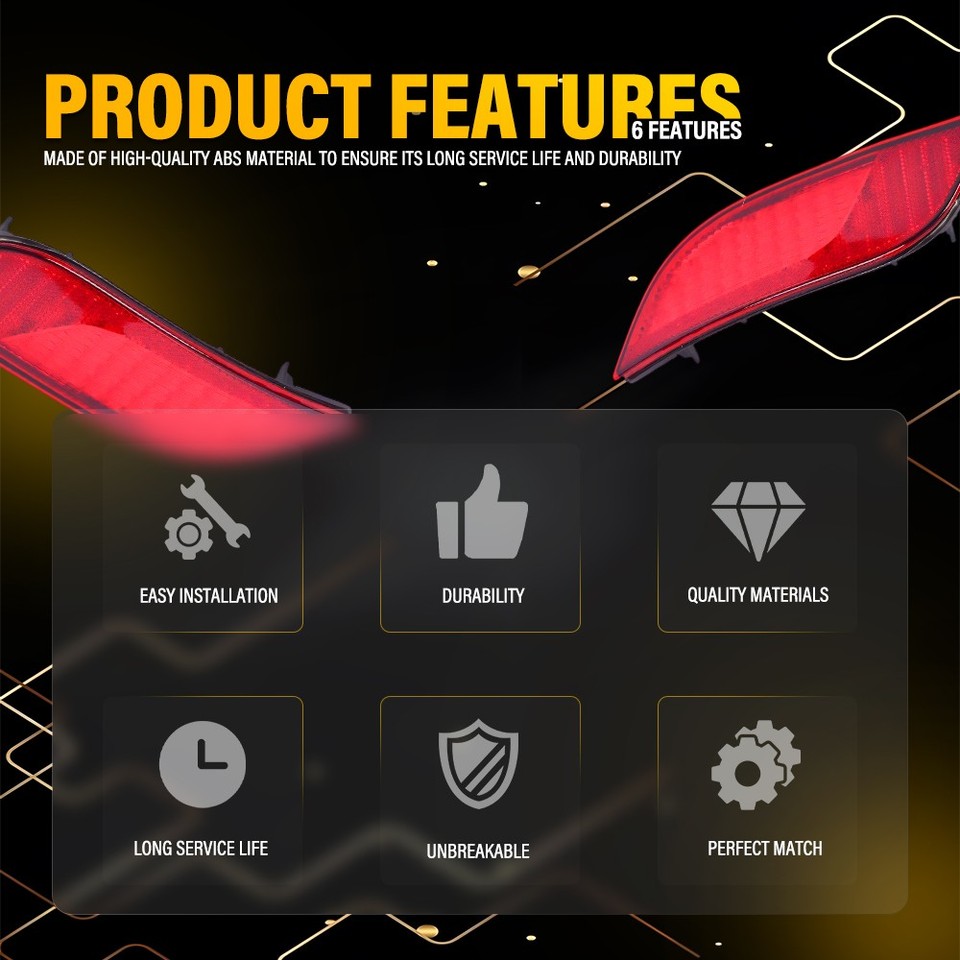 Genuine 92405F2000 Bumper Reflector Rear Left For Hyundai Elantra 2017